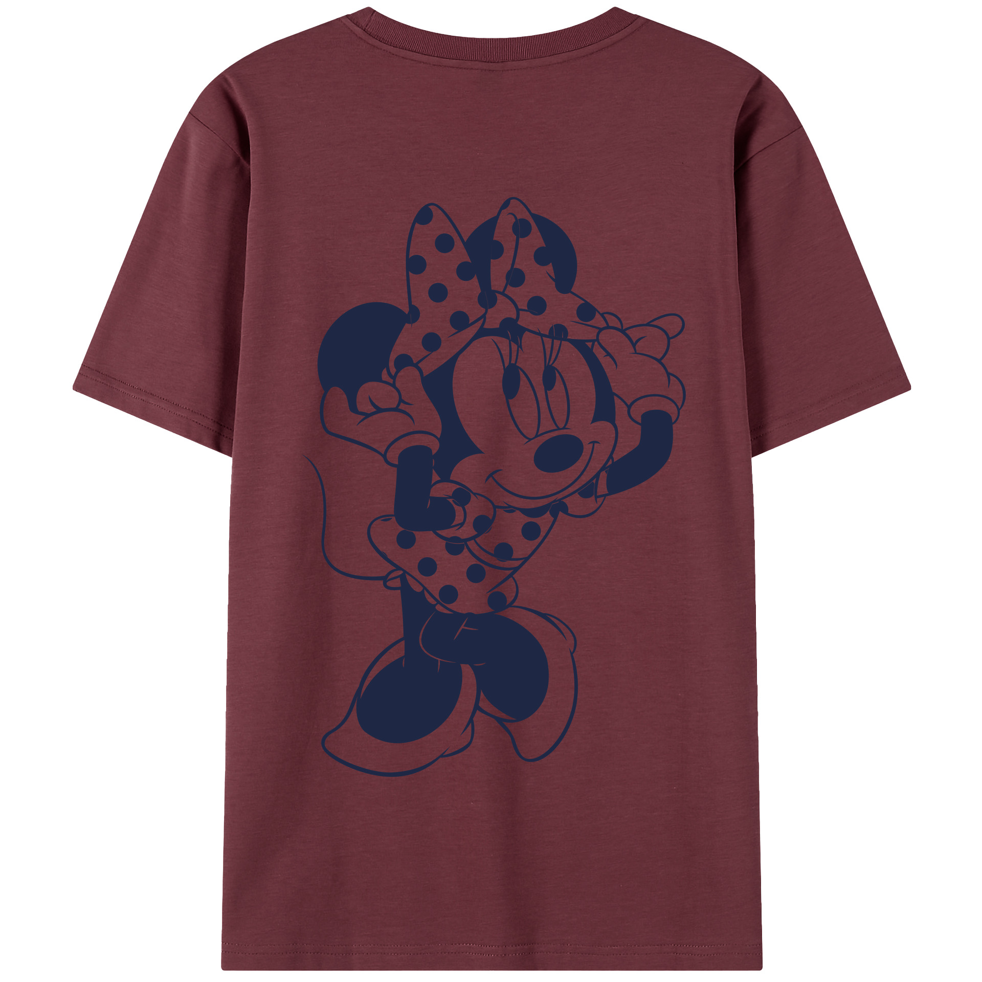 （画像用） ミッキーマウス Mickey Mouse 綿100％半袖Tシャツ（背面プリント）